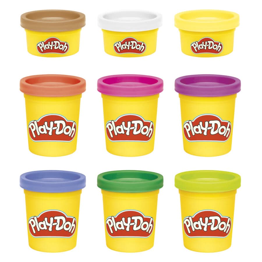 HASBRO Play Doh Colorful Compound 9 Pack - Superpanda