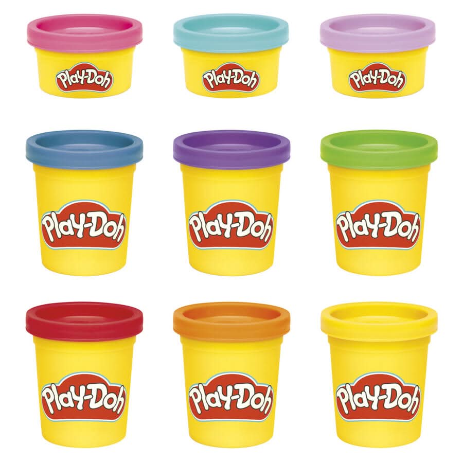 HASBRO Play Doh Colorful Compound 9 Pack - Superpanda