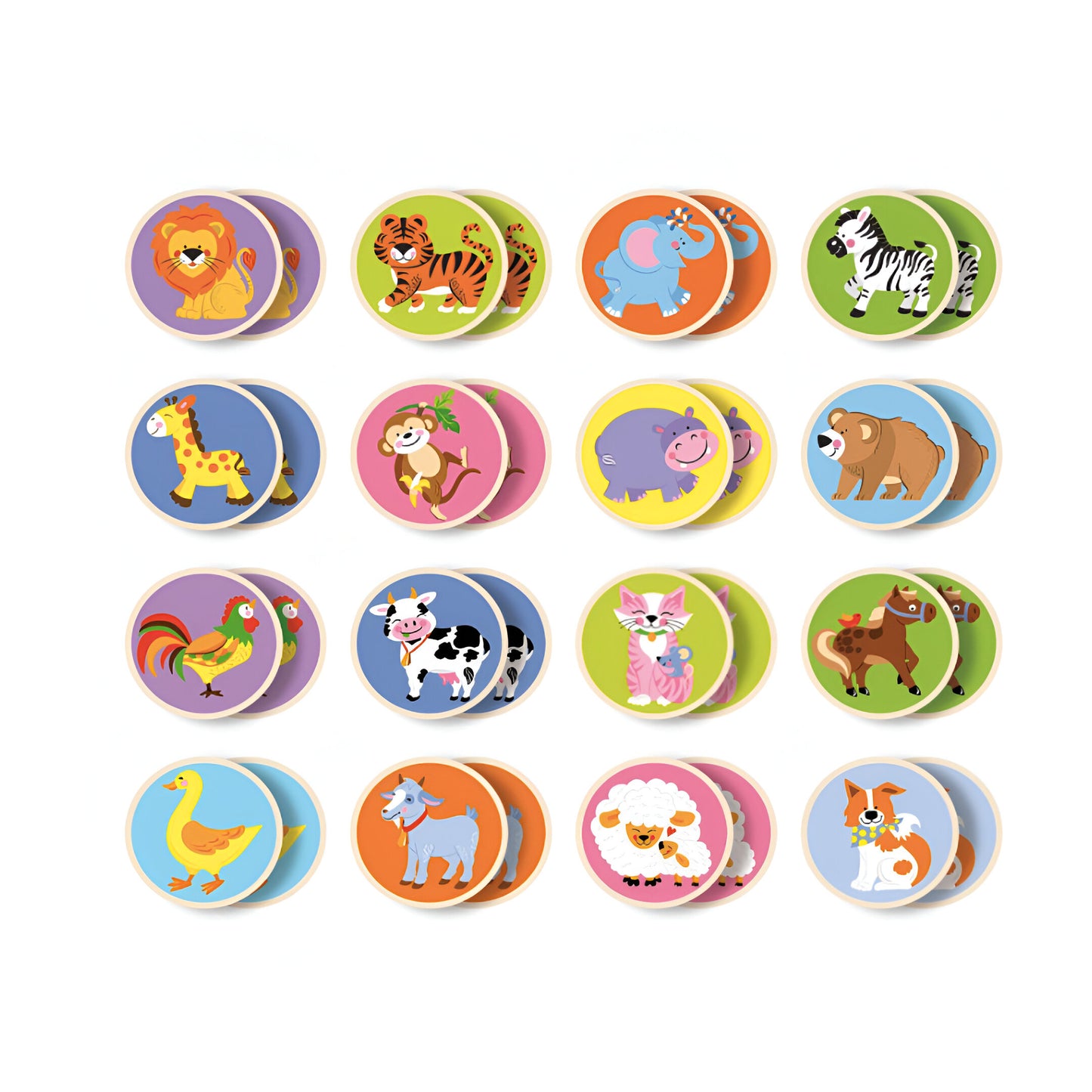 Viga Wooden Memory Game