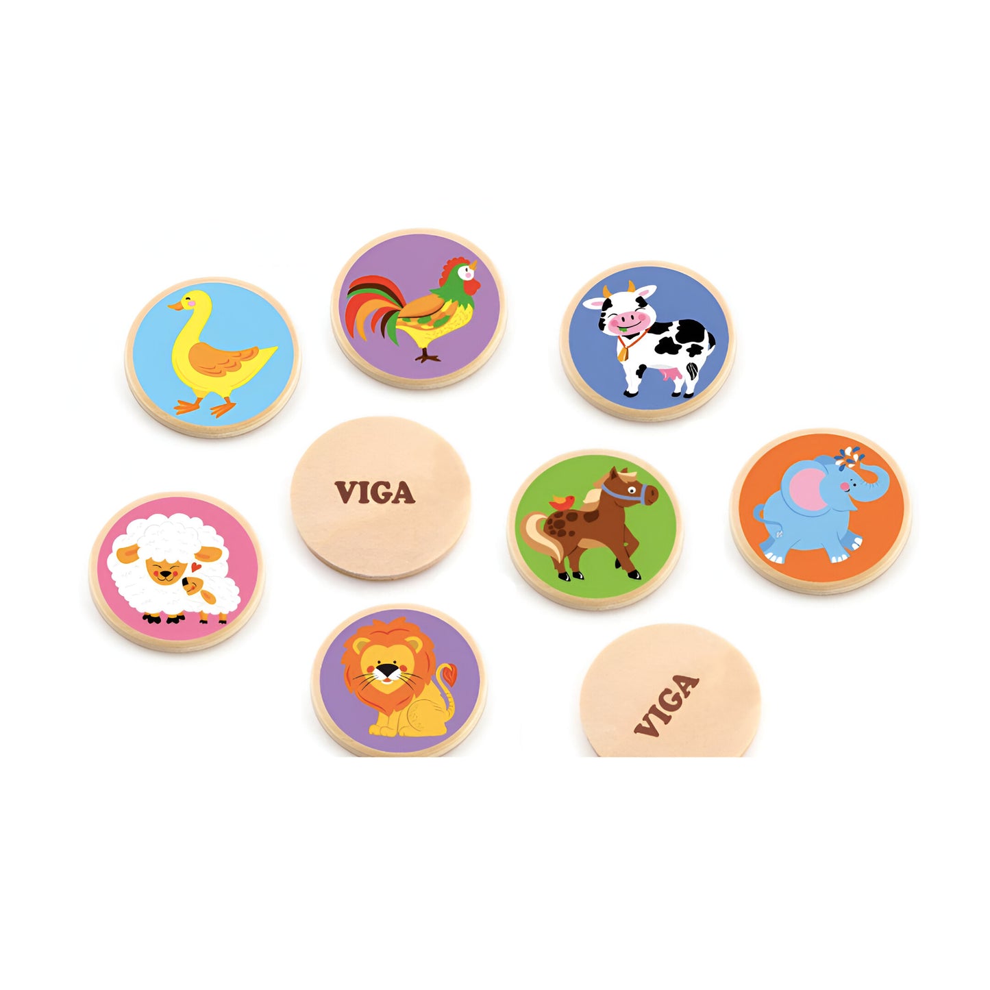 Viga Wooden Memory Game