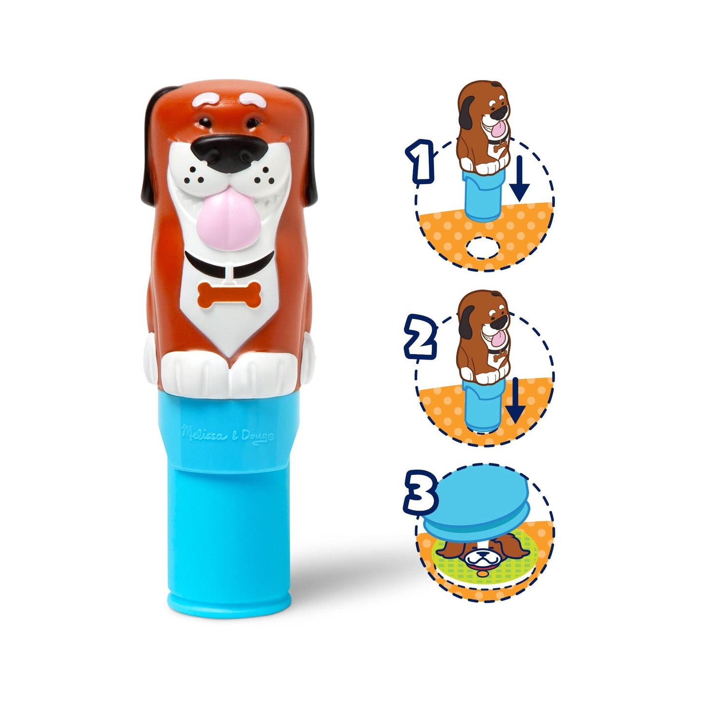 Melissa & Doug Sticker WOW! Dog Bundle: Activity Pad & Sticker Stamper - Superpanda