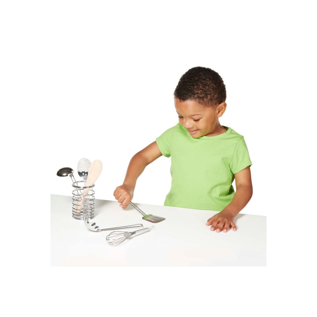 Melissa & Doug Stir and Serve Cooking Utensils (7 pcs) - Superpanda