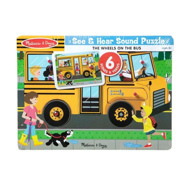 Melissa & Doug The Wheels On The Bus Sound Puzzle - Superpanda