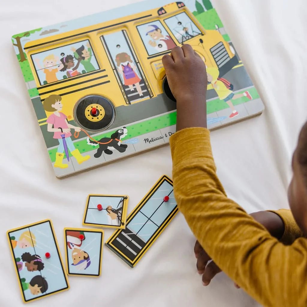 Melissa & Doug The Wheels On The Bus Sound Puzzle - Superpanda