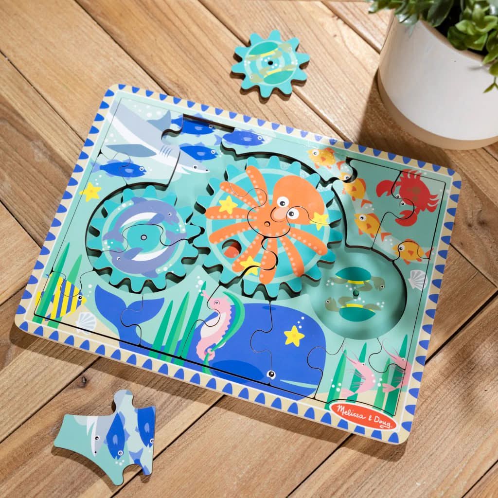 Melissa & Doug Wooden Underwater Gear Puzzle - Superpanda