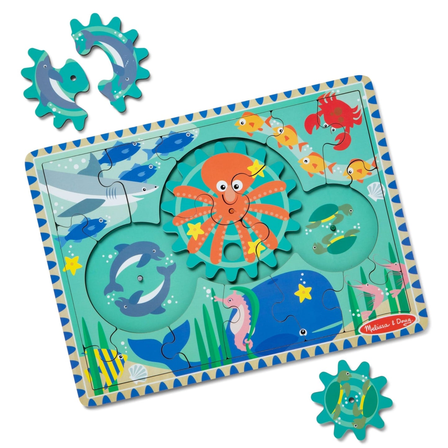 Melissa & Doug Wooden Underwater Gear Puzzle - Superpanda