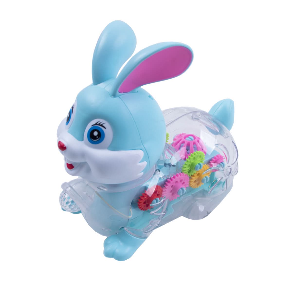 Musical Transparent Gear Rabbit Toy - Superpanda