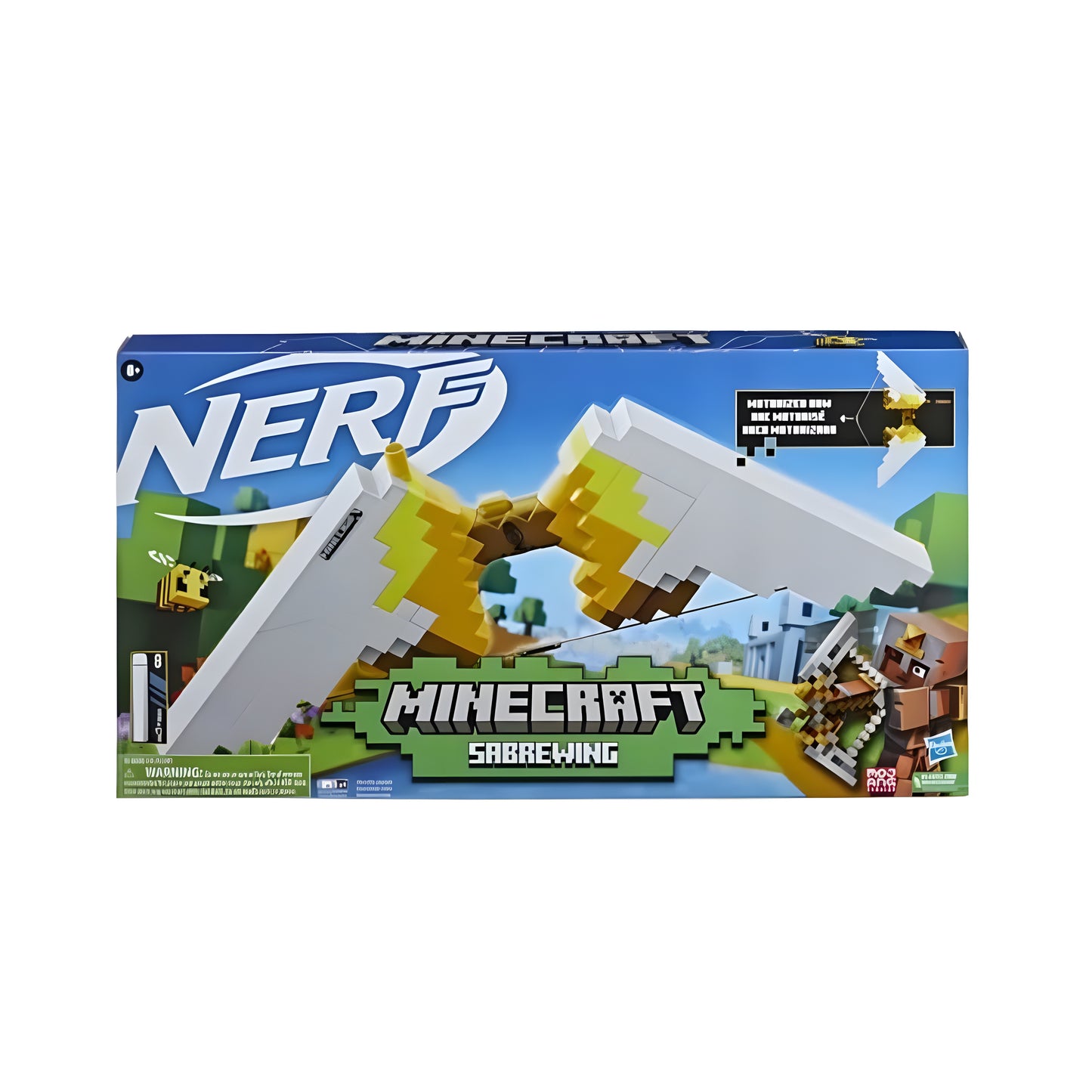 Nerf Minecraft Sabrewing Motorized Bow Blasts Darts