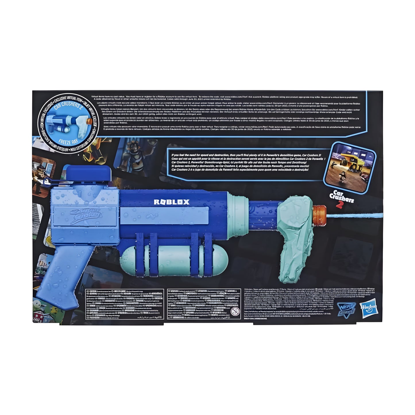 Nerf Roblox Car Crushers 2: Freeze Ray Water Blaster