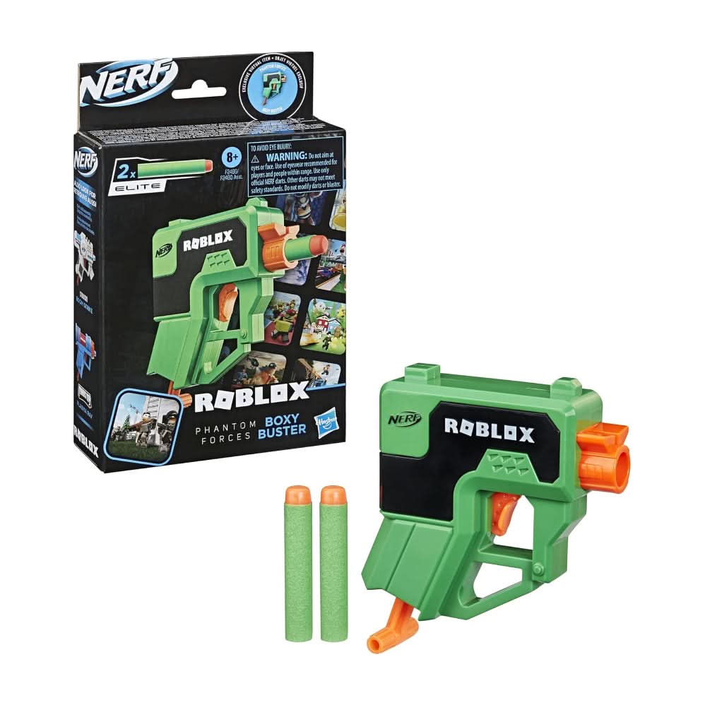 Nerf Roblox Phantom Forces Boxy Dart Blaster - Superpanda
