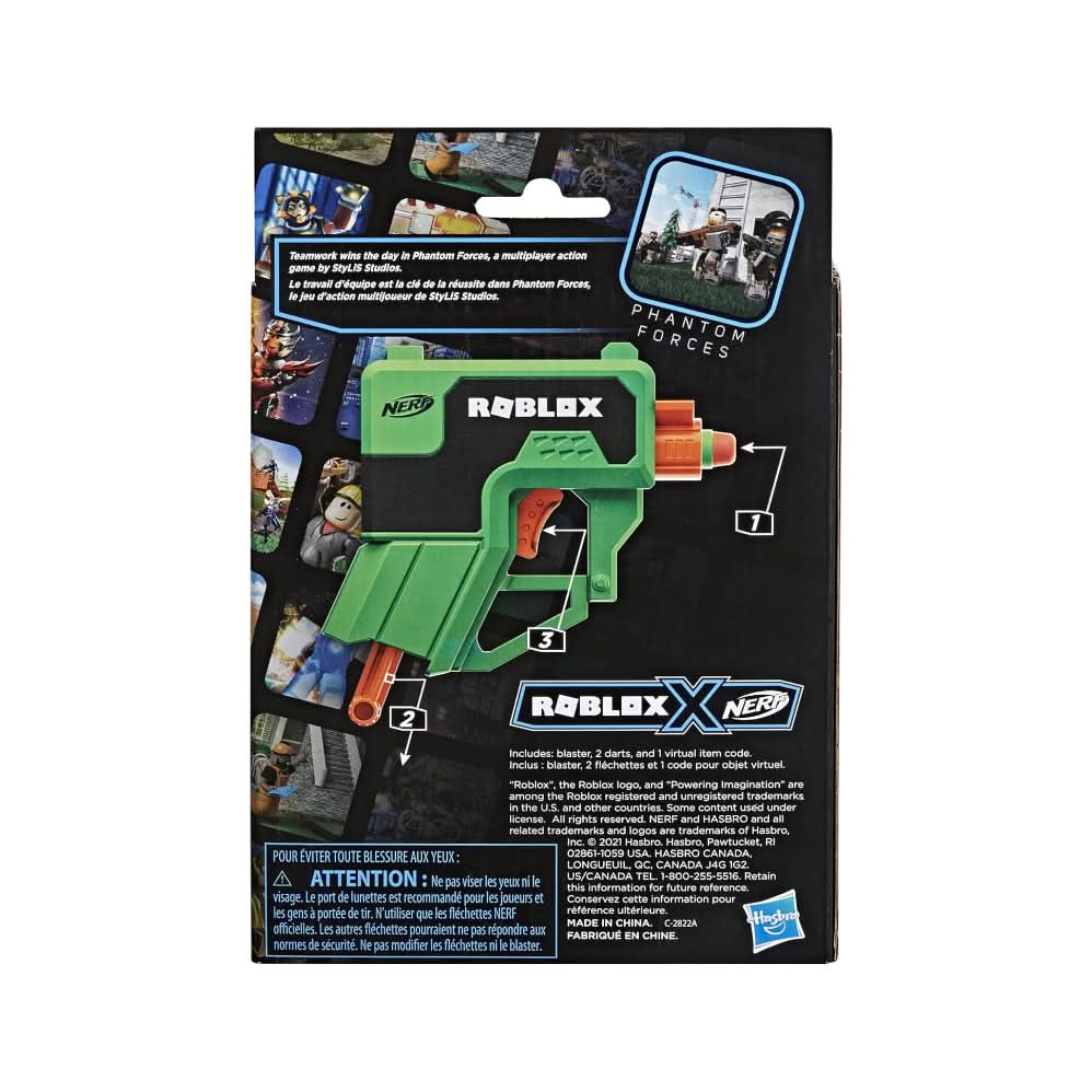 Nerf Roblox Phantom Forces Boxy Dart Blaster - Superpanda