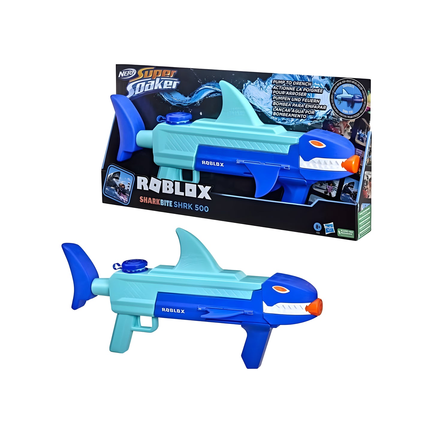 Nerf Super Soaker Roblox Shark bite Water Blaster