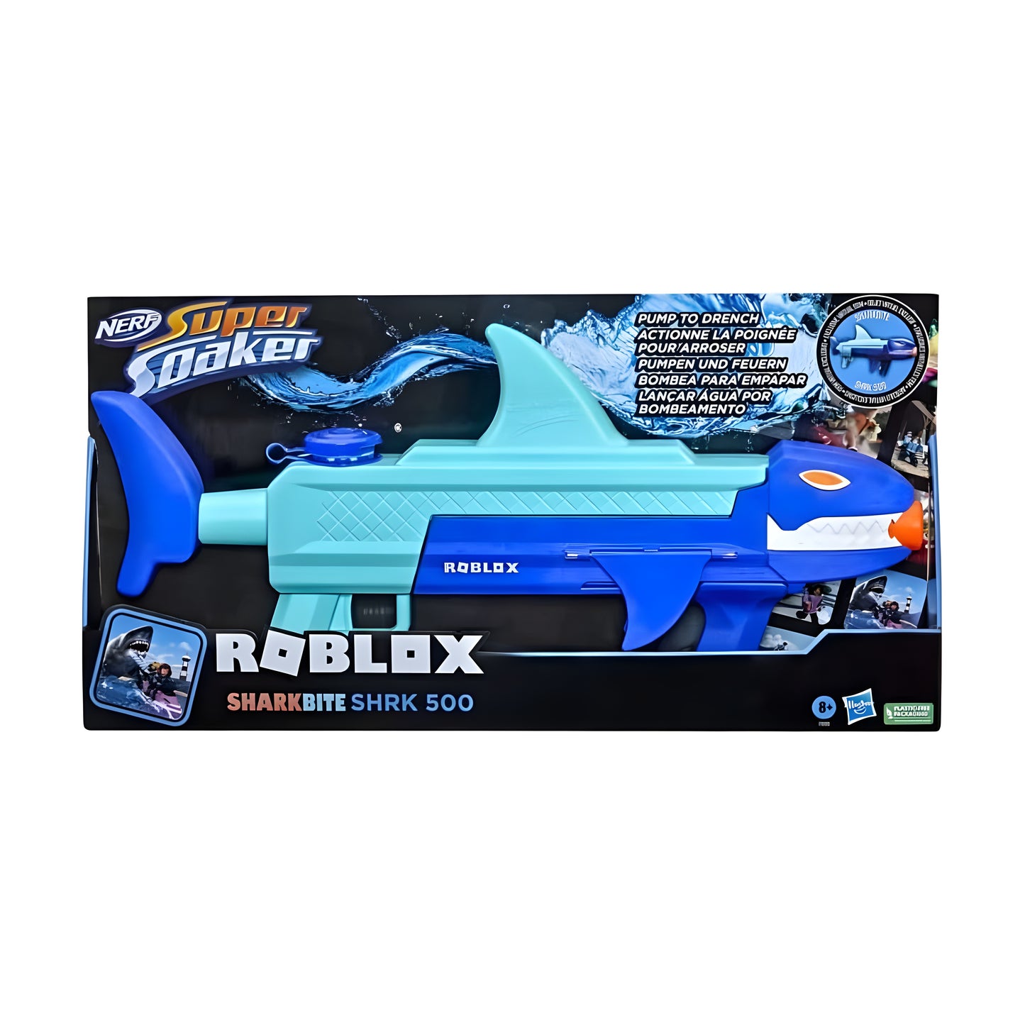 Nerf Super Soaker Roblox Shark bite Water Blaster