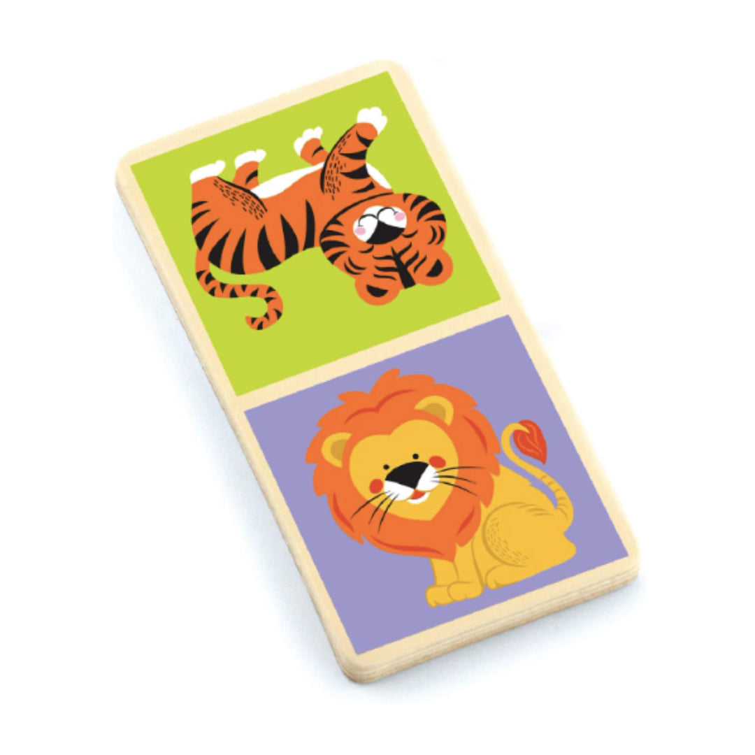 Wild Animal Wooden Dominoes