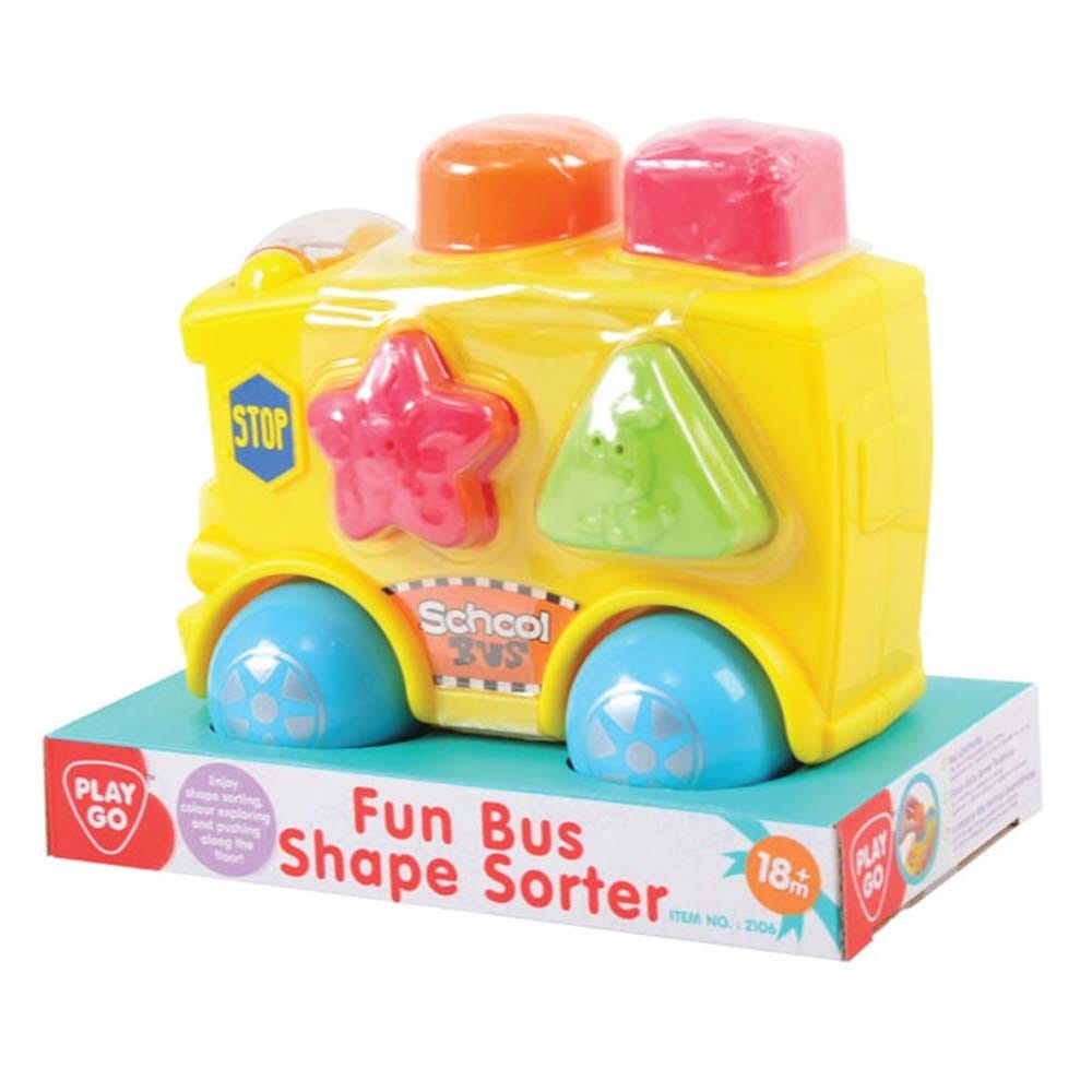 PlayGo - Fun Bus Shape Sorter Yellow
