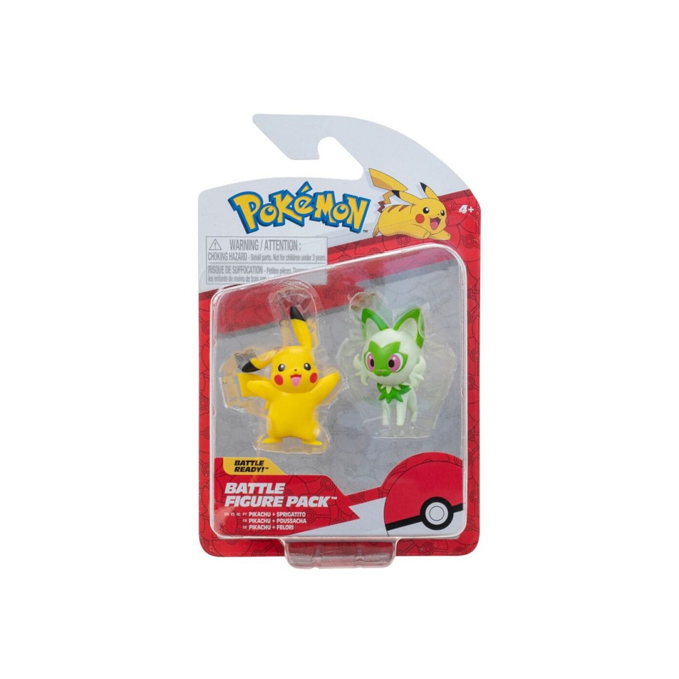 Pokemon Battle Figure Set Generation IX Sprigatito And Pikachu
