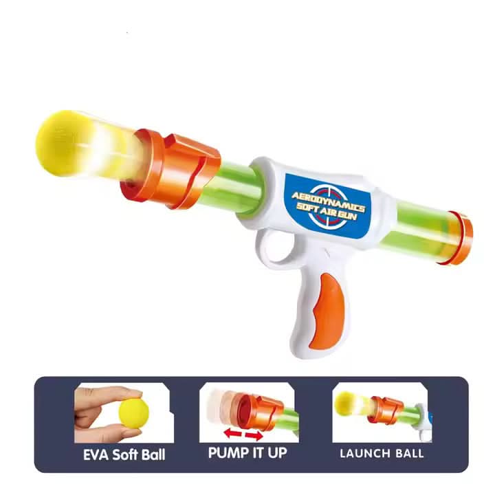 Pump and Launch Blaster Shooting Toy Gun - Superpanda