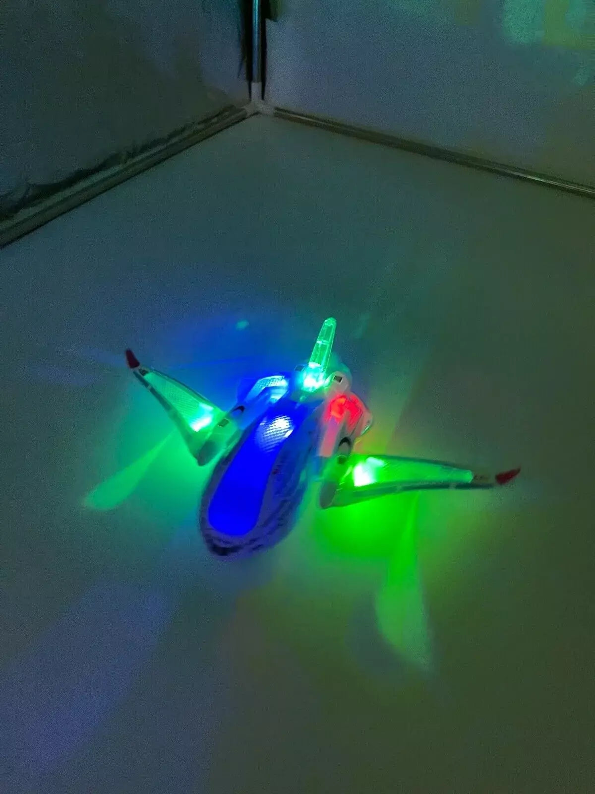 Electric Universal Airplane Toy with Lights and Sound – Bump & Go Action