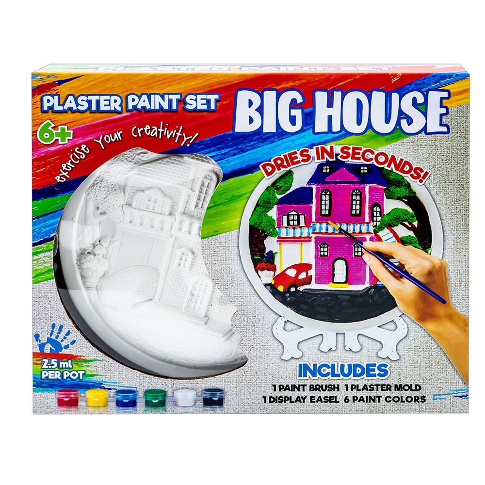 Creative set, plaster painting