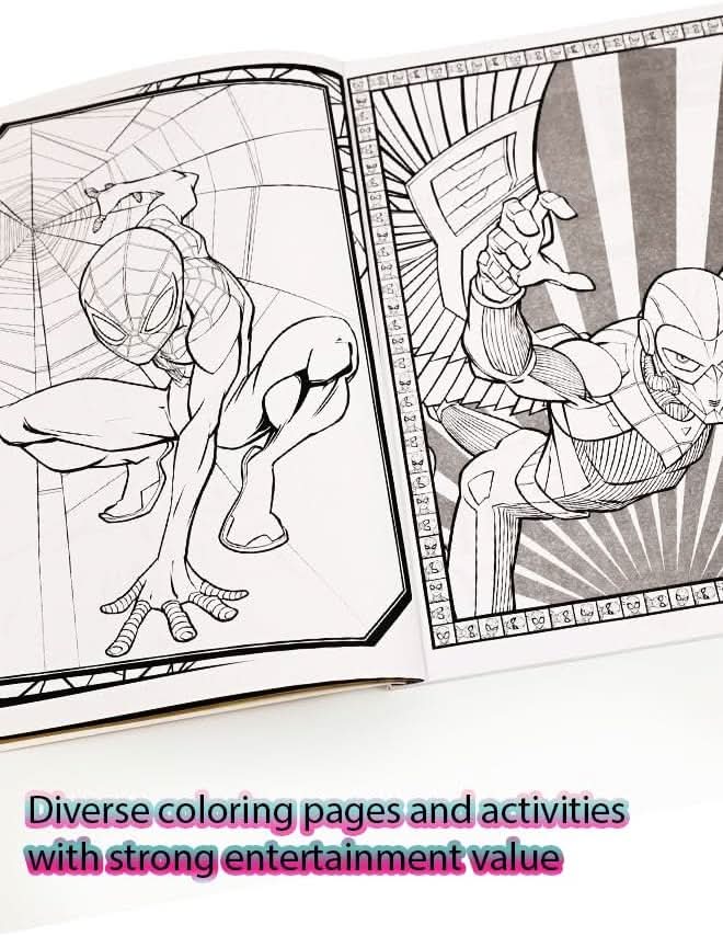 Skoodle Spider - Man Jumbo Coloring & Activity Book - Superpanda