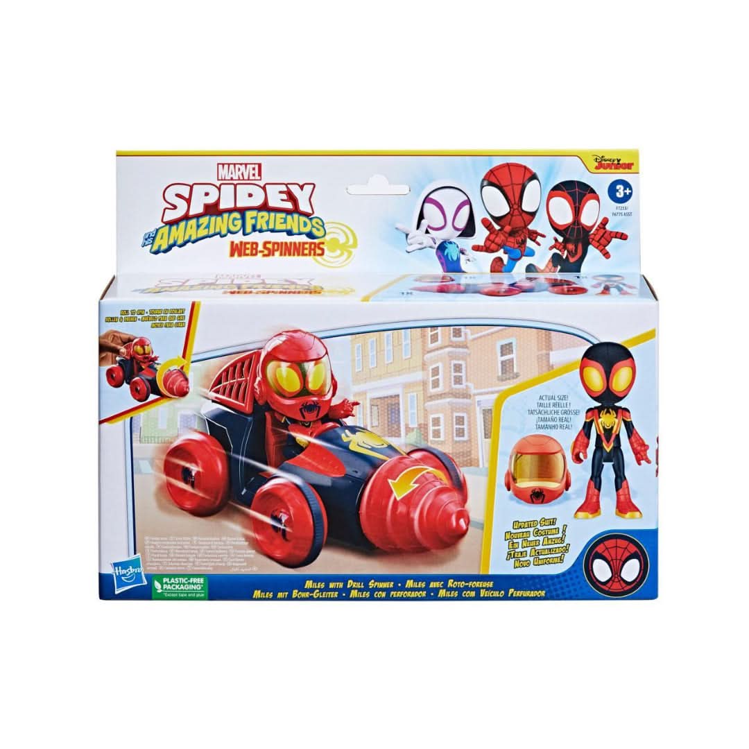 Spidey and His Amazing Friends Miles with Drill Spinner Toy - Superpanda