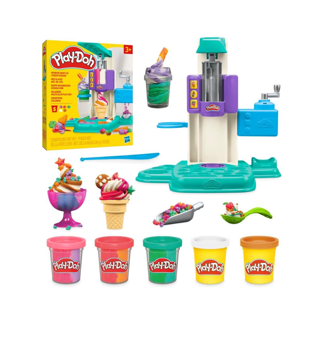 Play-Doh Rainbow Swirl Ice Cream Playset