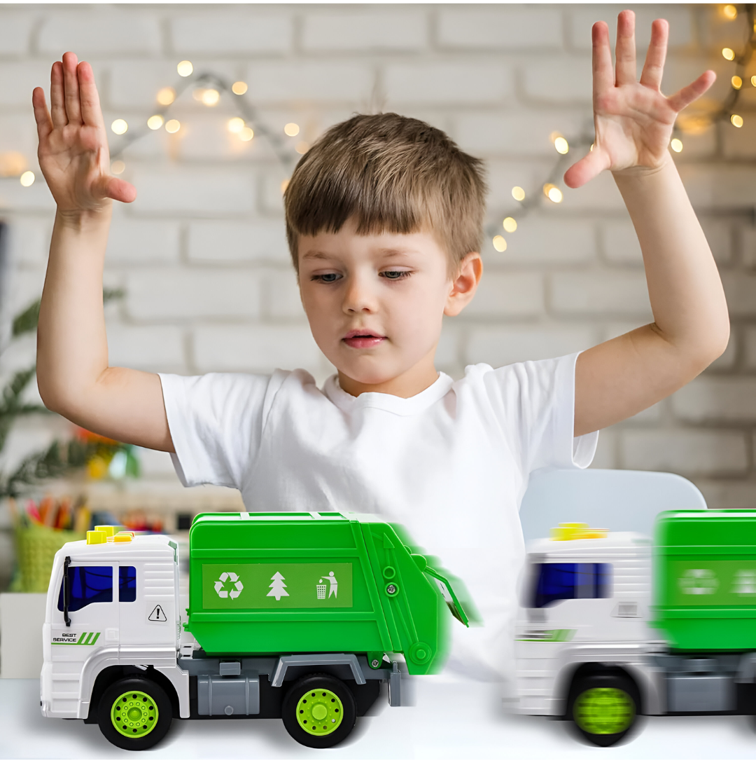 Wenyi Bruder 1:20 شاحنة الصرف الصحي الاحتكاك - الأخضر