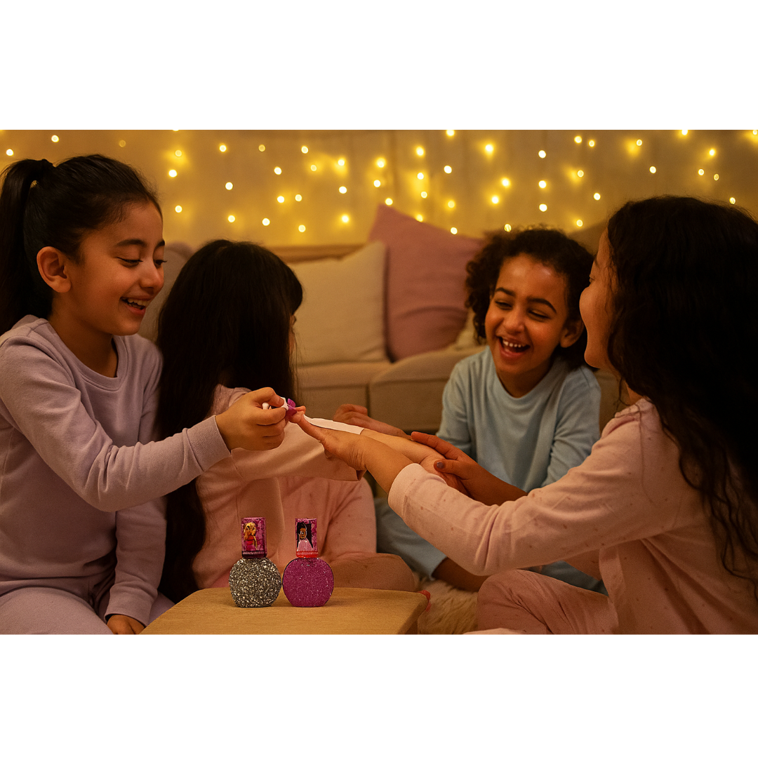 تاونلي فتاة باربي 2 قطعة طلاء الأظافر غير سامة