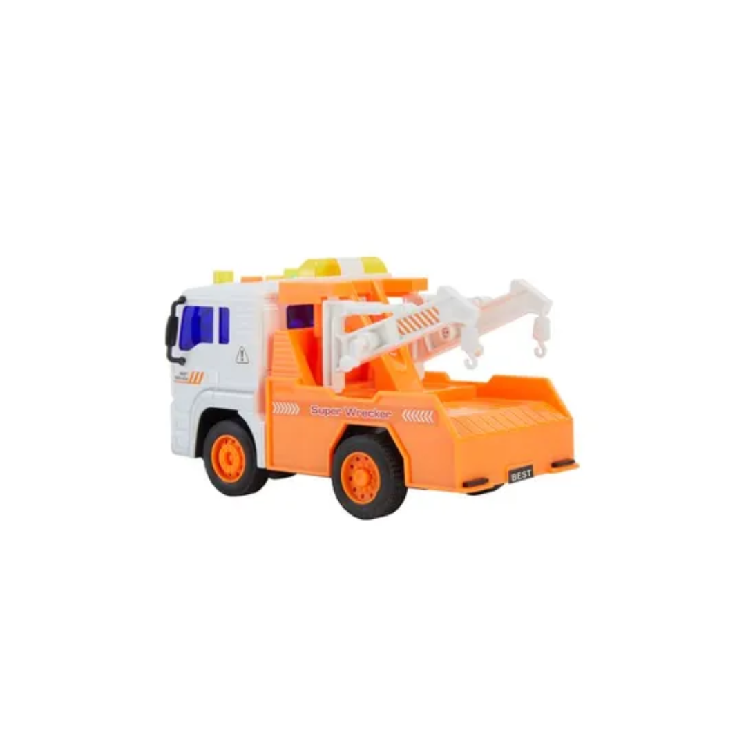Wenyi Bruder 1:20 Truck Friction Sanitation Truck - Orange