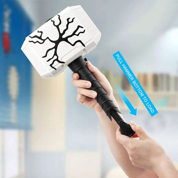 Thor Hammer Dart Blasting Toy Nerf Gun with Light - Superpanda