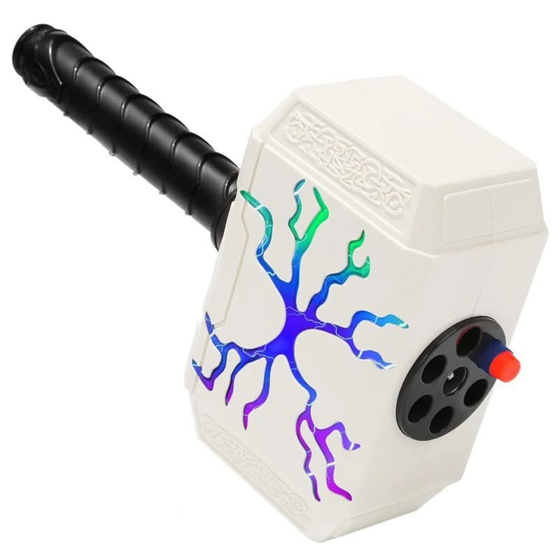Thor Hammer Dart Blasting Toy Nerf Gun with Light - Superpanda