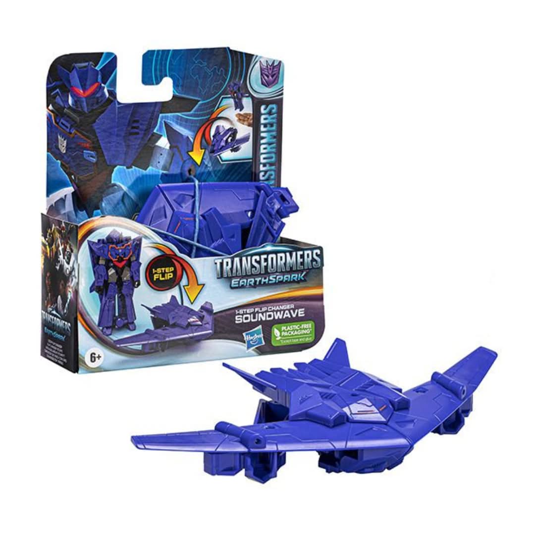 Transformers Earth Spark 1 Step Flip Soundwave - Superpanda