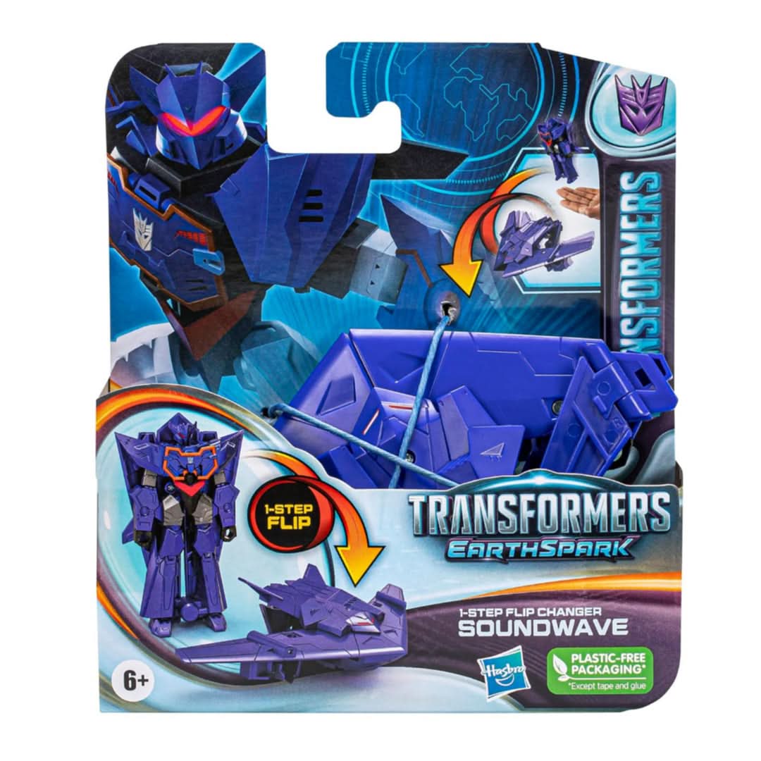 Transformers Earth Spark 1 Step Flip Soundwave - Superpanda
