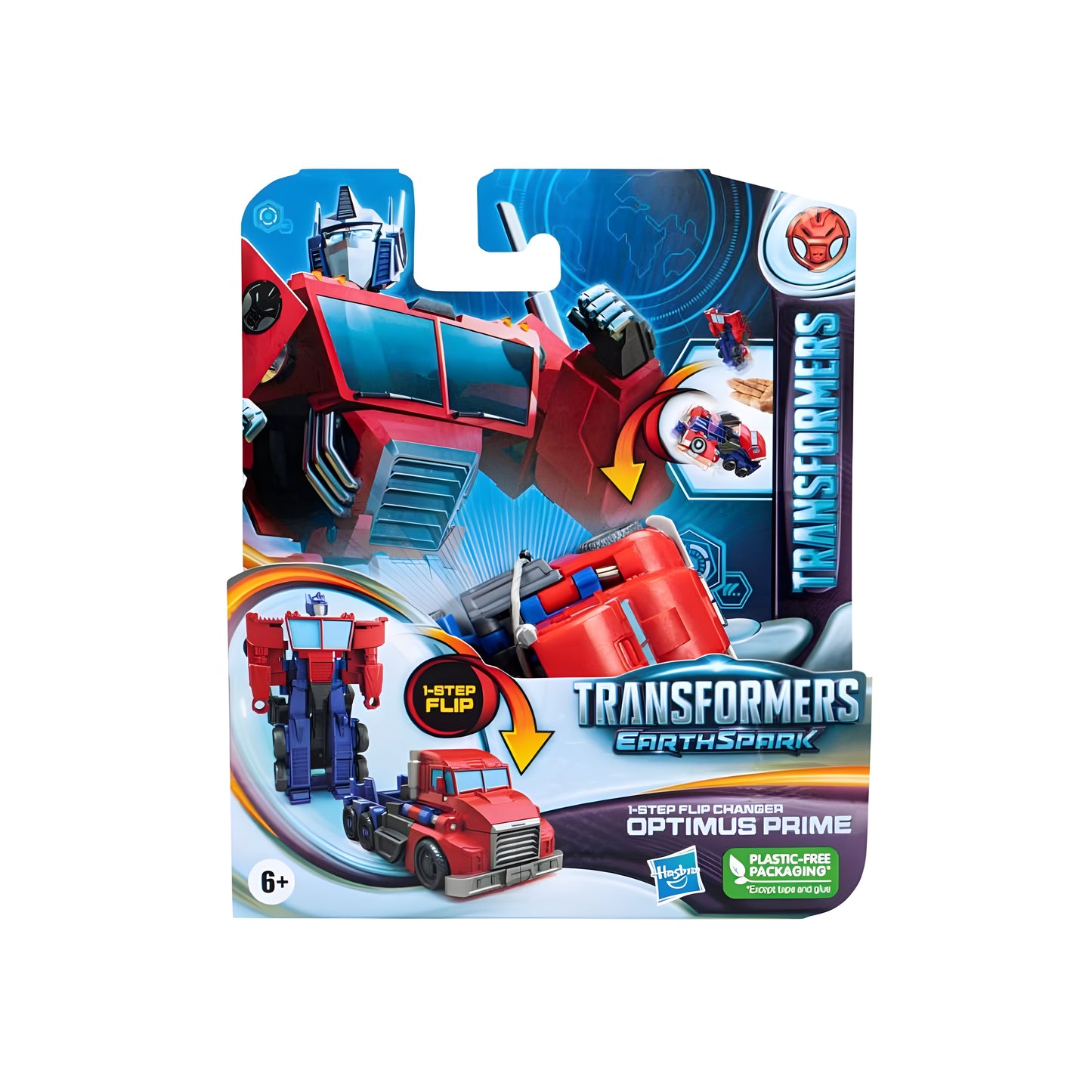 Transformers Earthspark 1 Step Flip Changer Optimus Prime
