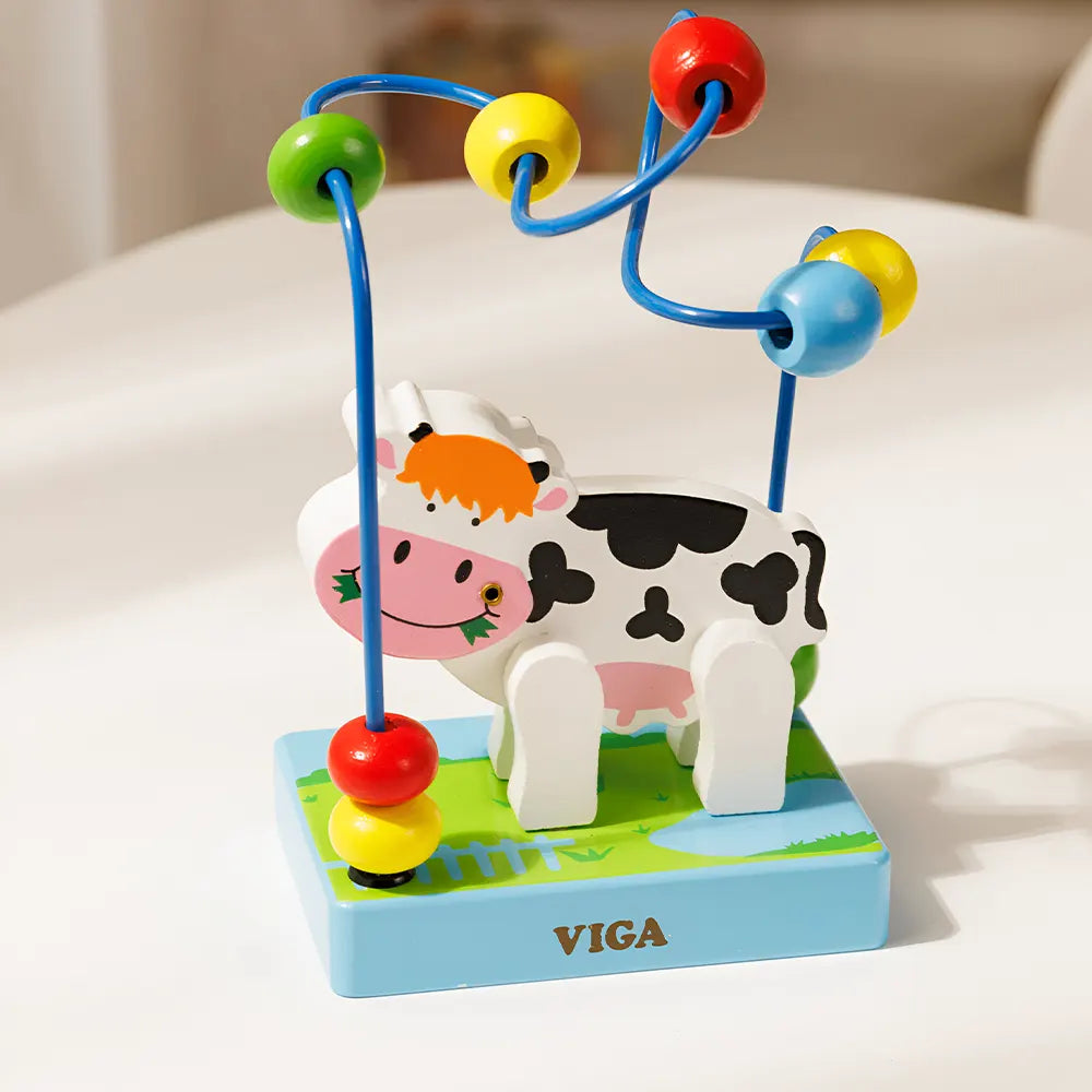 Viga Mini Wire Beads - Cow