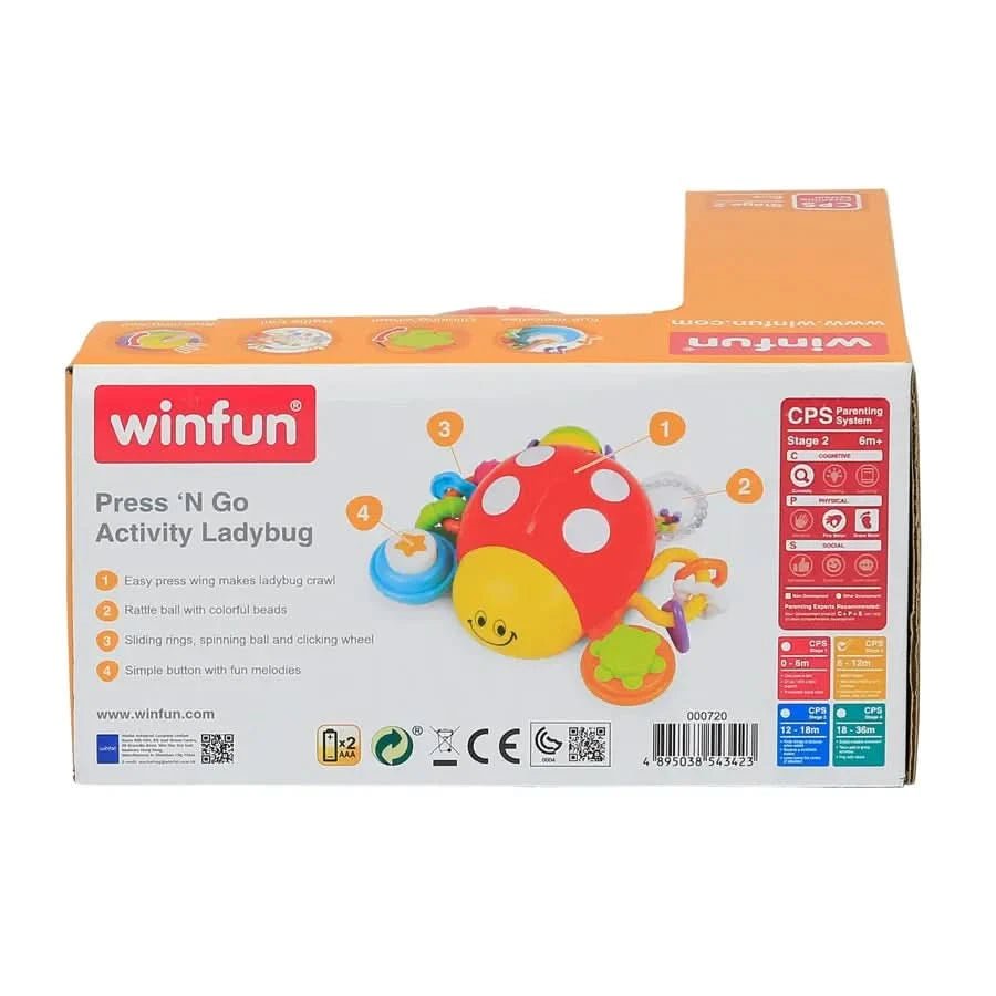 Winfun Press 'N Go Activity Ladybug - Superpanda
