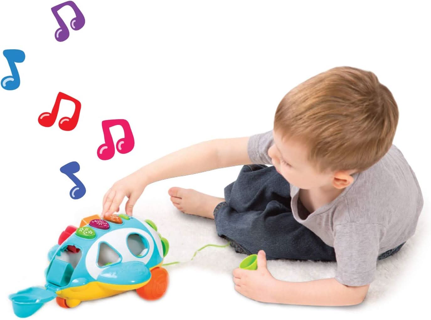 Winfun Sort 'N Learn Pull Along Plane - Superpanda