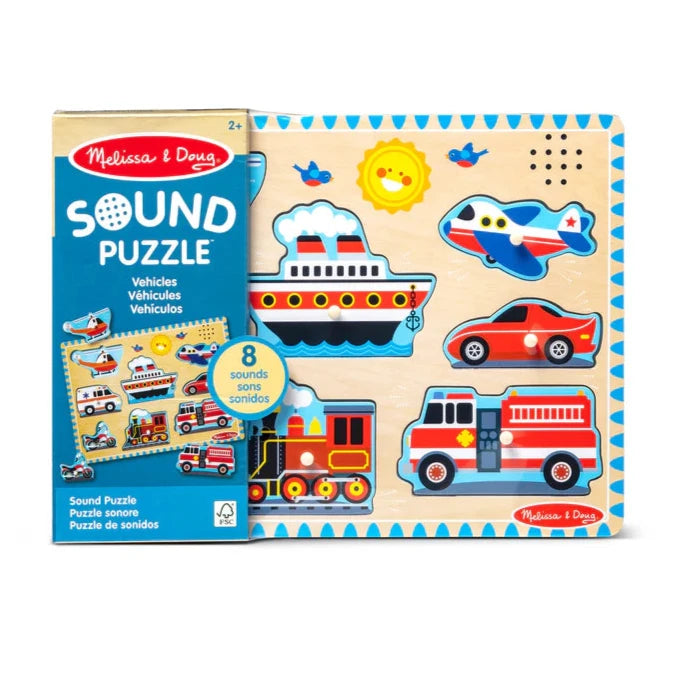 Melissa & Doug Kids Vehicles Sound Puzzle