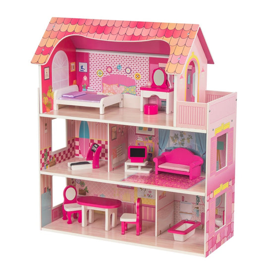 Wooden Dollhouse for Girls