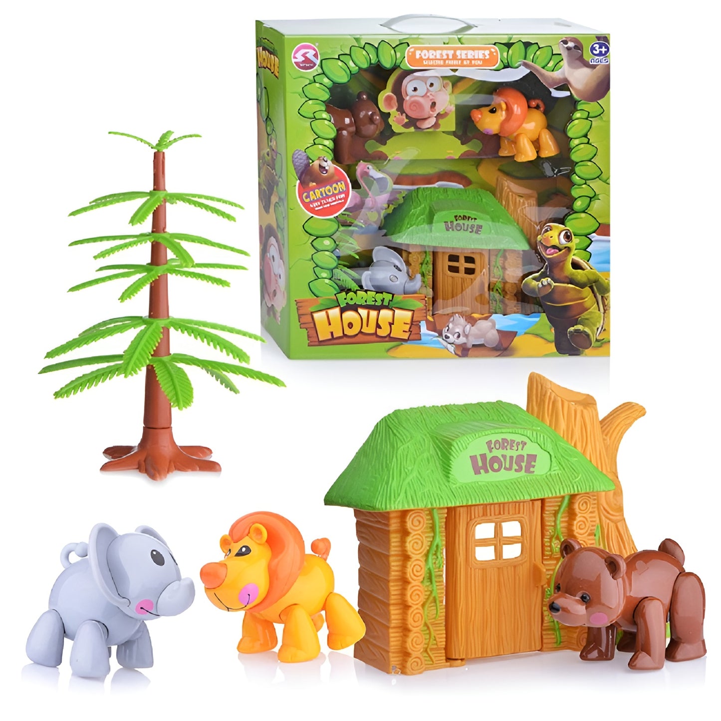 Forest House Animal Playset Safari Adventure