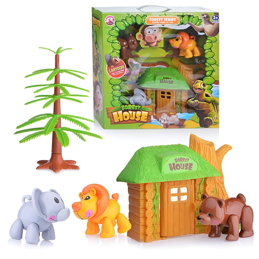 Forest House Animal Playset Safari Adventure