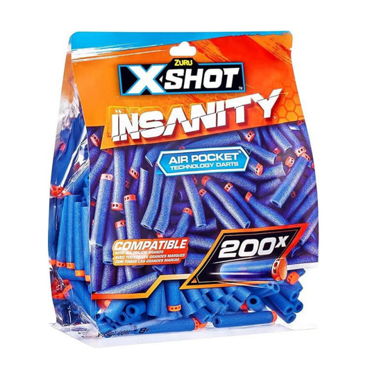 X-Shot Insanity 200PK Refill Darts Foilbag