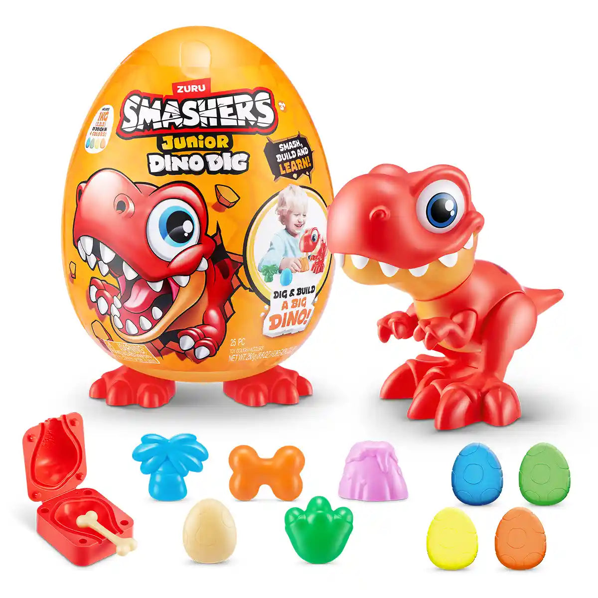 Smashers Dino حفر بيضة كبيرة