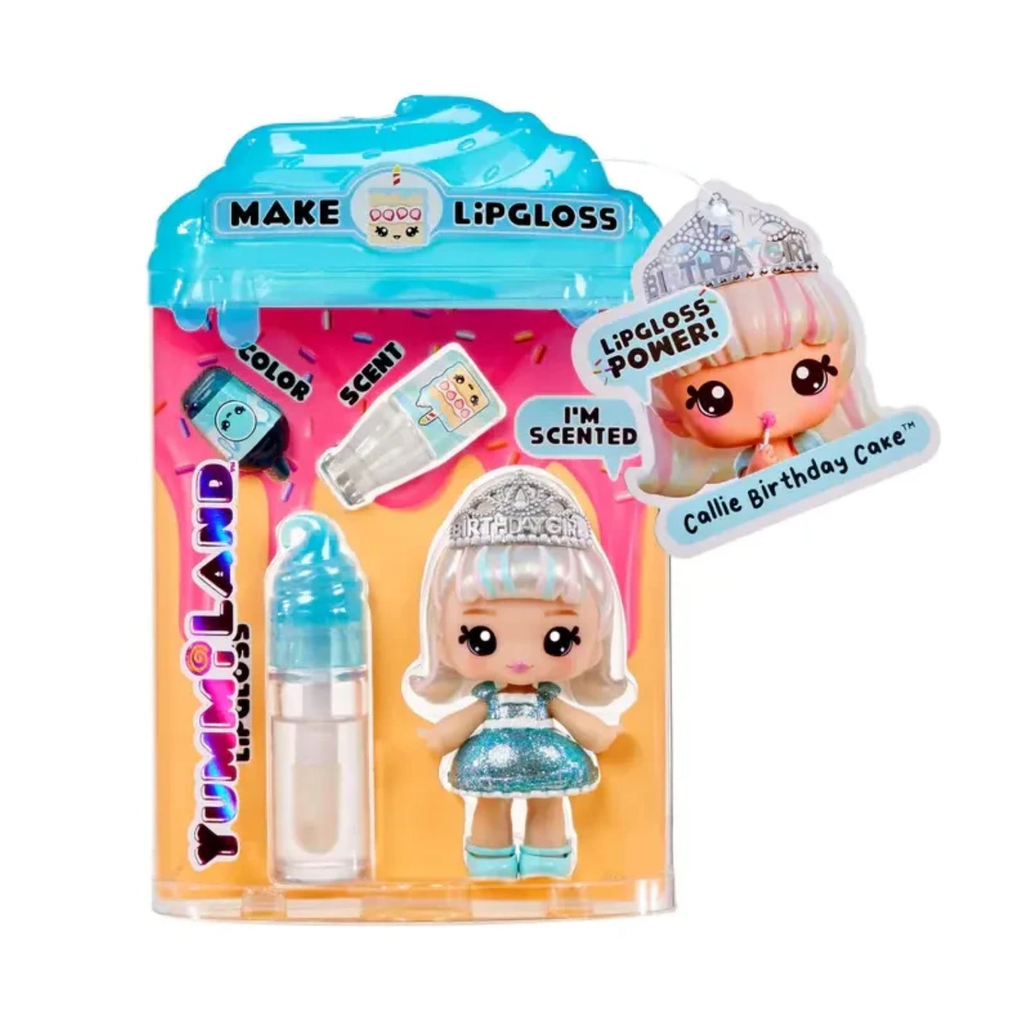 Yummiland Lipgloss Doll - كعكة عيد ميلاد كالي