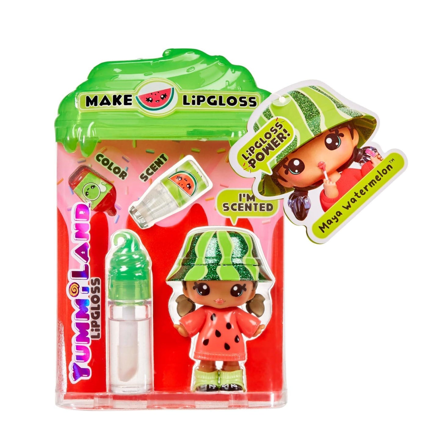 Yummiland Lip Gloss Superpower Dolls Maya Watermelon