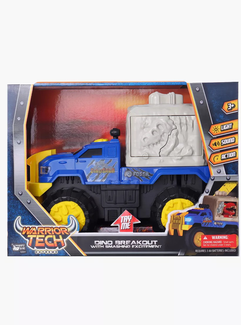 Warrior Tech Dinosaur Breakout Truck with Smashing Excitement