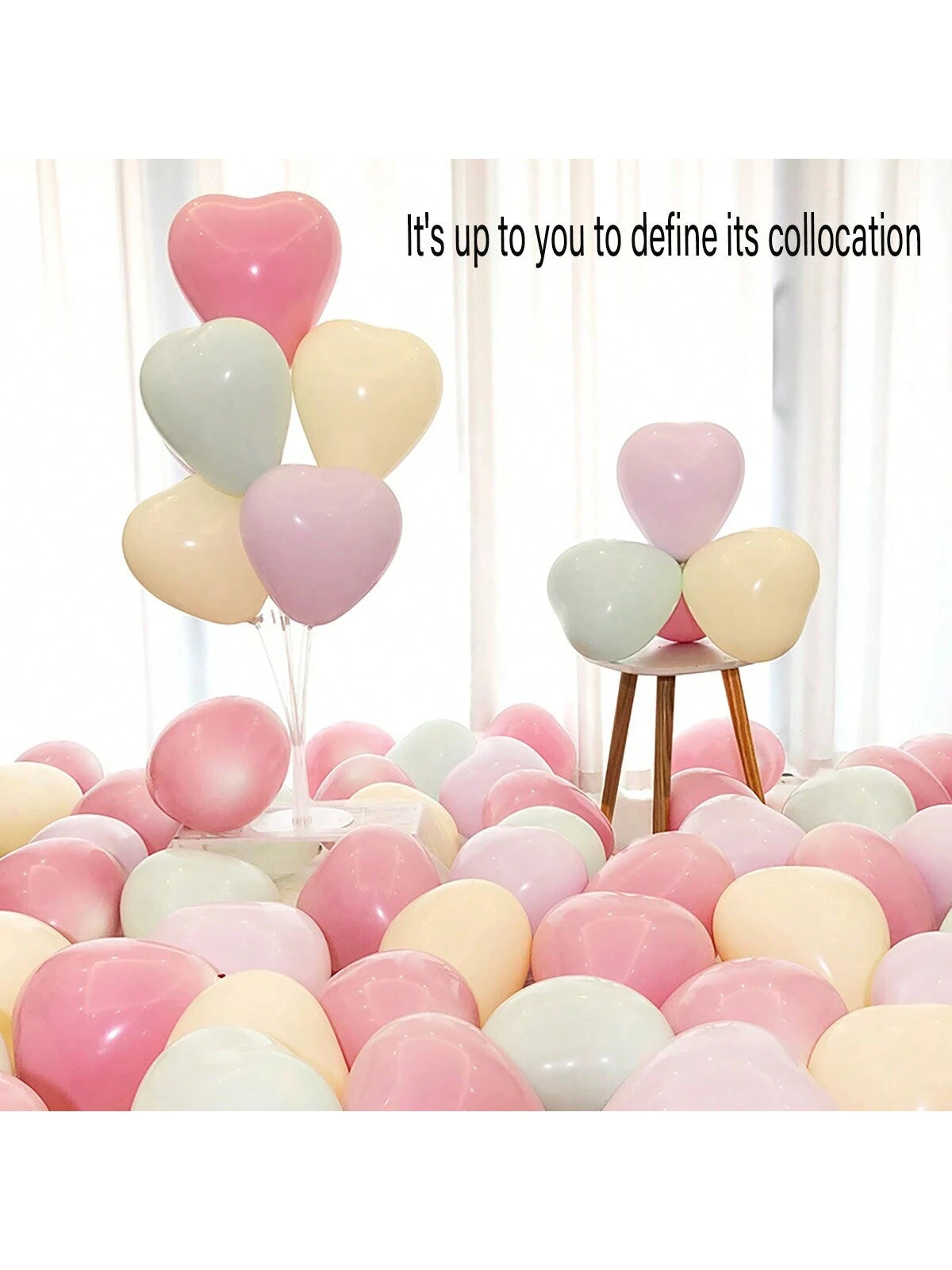 25 PCS Heart balloons.