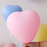 25 PCS Heart balloons.