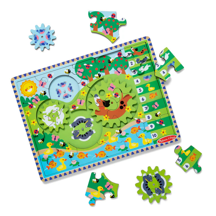 Melissa & Doug Animal Chase I-Spy Gear Puzzle