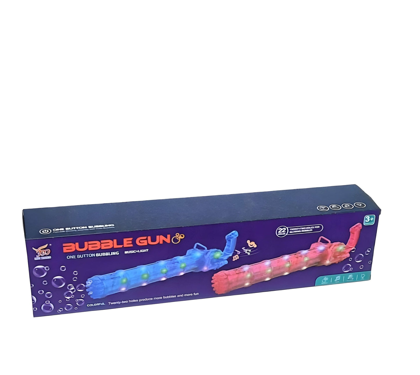 22 Hole Bubble Gun with Music and Lights. - Superpanda